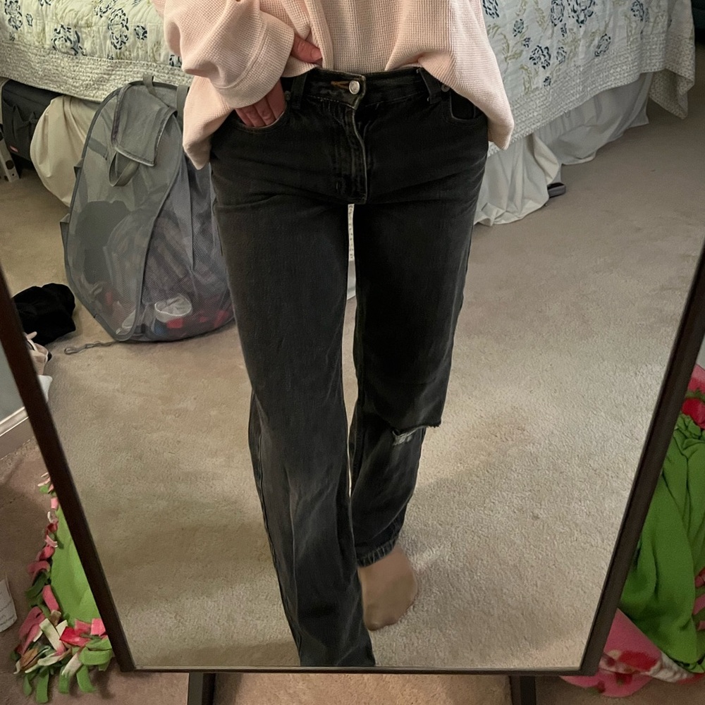 straight leg jeans